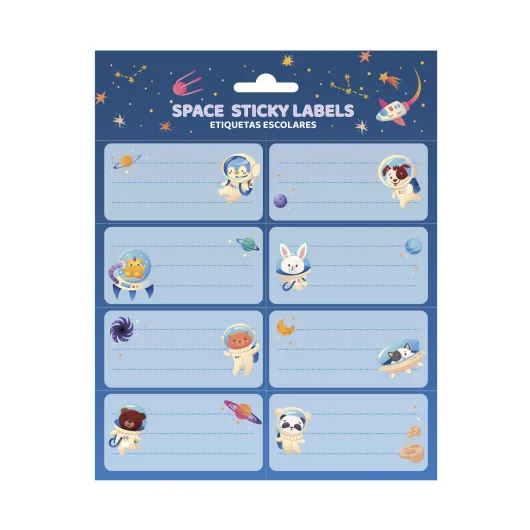 SPACE TRAVEL SELF-ADHESIVE LABELS