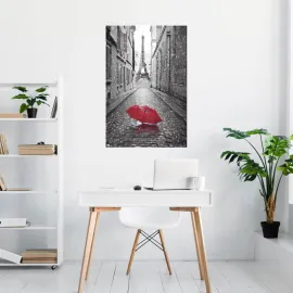 POSTER PARIS-UMBRELLA RED 2