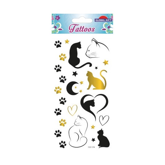 TEMPORARY CATS AND PAWPRINTS
