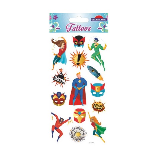 TEMPORARY SUPERHEROES TATTOOS