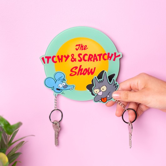 THE SIMPSONS KEY HANGER WITH KEYCHAIN