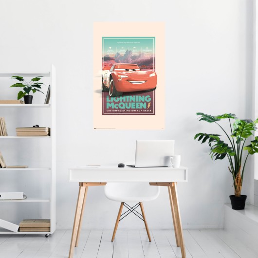 DISNEY PIXAR CARS VINTAGE POSTER