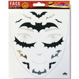 HALLOWEEN BATS STICKER MASK