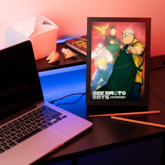 SAKAMOTO DAYS LED FRAMED PRINT