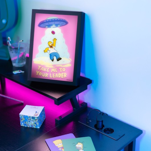 THE SIMPSONS LED FRAMED PRINT