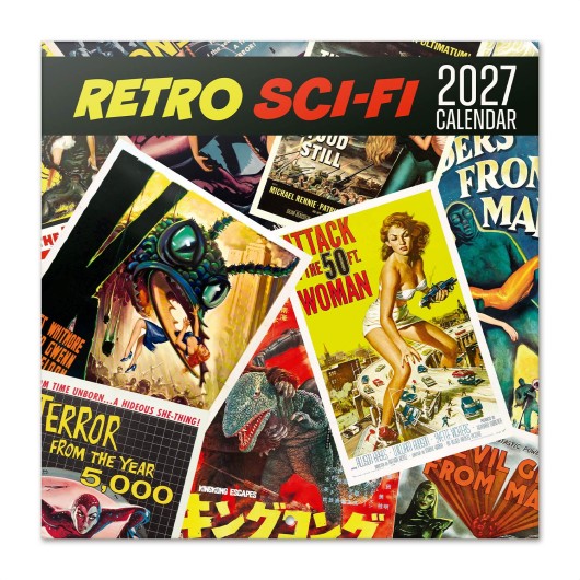 RETRO SCI-FI 2027 30X30 CALENDAR US