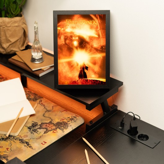THE LORD OF THE RINGS LED FRAMED PRINT