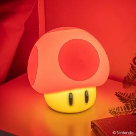 SUPER MARIO MUSHROOM RECHARGEABLE SILICONE SQUISHY LIGHT