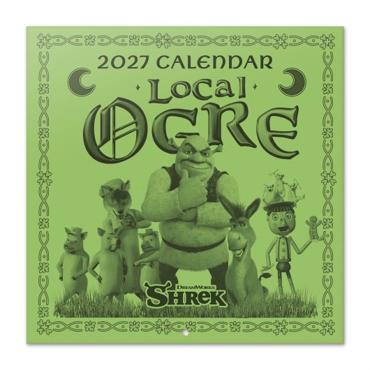 SHREK 2027 30X30 CALENDAR US