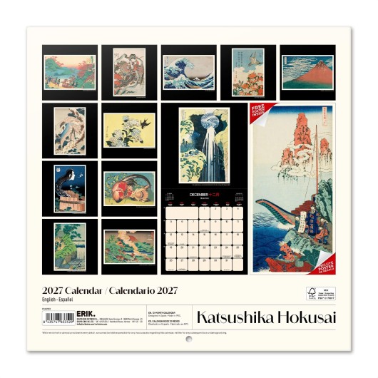 HOKUSAI 2027 30X30 CALENDAR US
