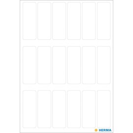 VARIO STICKERS 12X34MM WHITE 2