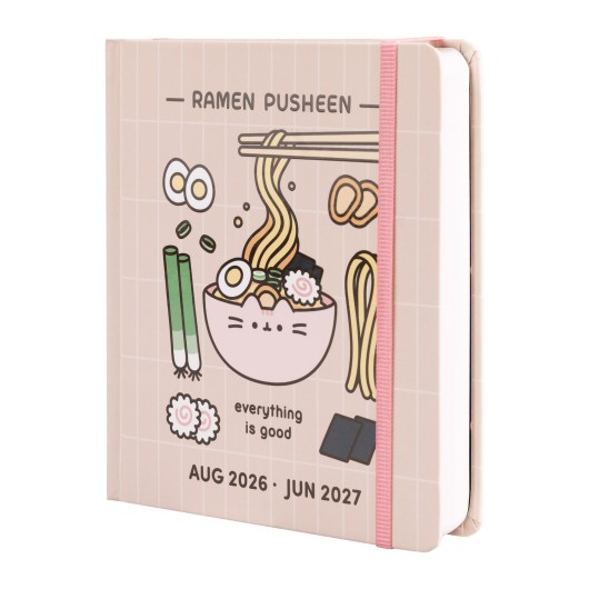 PUSHEEN SUSHI ROLL 2026/2027 DAY PER PAGE M CASEBOUND 11 MONTHS ACADEMIC DIARY