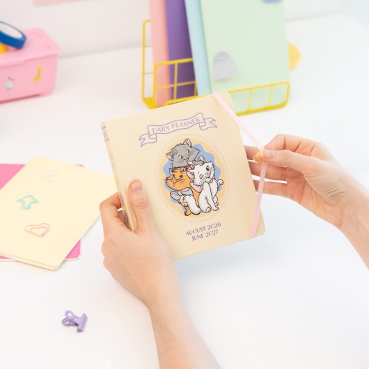 DISNEY THE ARISTOCATS 2026/2027 DAY PER PAGE M CASEBOUND 11 MONTHS ACADEMIC DIARY