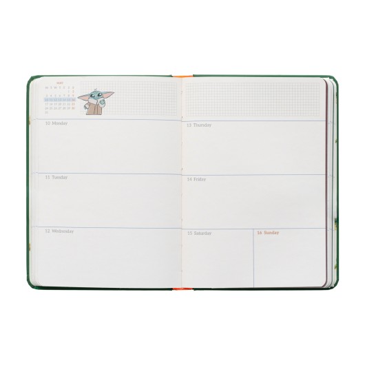 STAR WARS THE MANDALORIAN AND GROGU 2026/2027 WEEK TO VIEW POCKET 17 MONTHS ACADEMIC DIARY