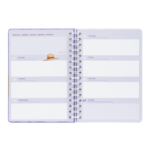 ONE PIECE GEAR 5 2026/2027 WEEK TO VIEW A5 12 MONTHS ACADEMIC DIARY