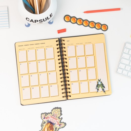 DRAGON BALL 2026/2027 WEEK TO VIEW A5 12 MONTHS ACADEMIC DIARY