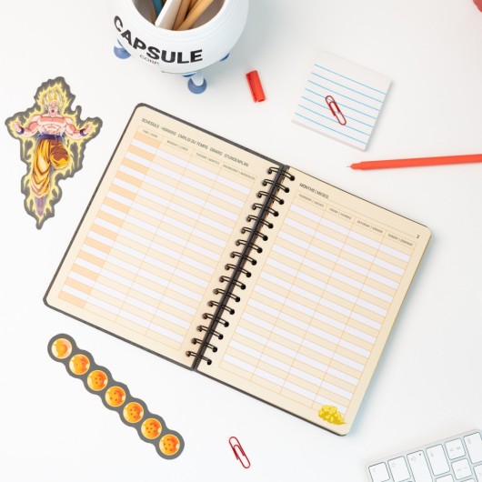 DRAGON BALL 2026/2027 WEEK TO VIEW A5 12 MONTHS ACADEMIC DIARY