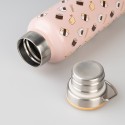METAL BOTTLE WITH PUSHEEN SUSHI ROLL HANDLE