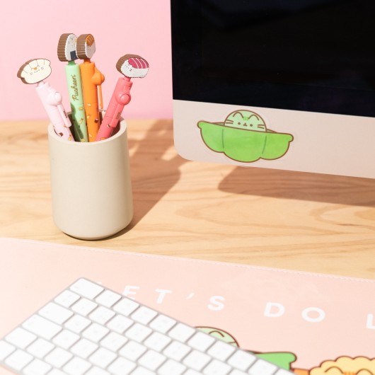 PACK OF 2 PUSHEEN SUSHI ROLL VINYL STICKERS 4
