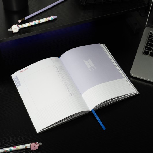 BTS 2026/2027 WEEK TO VIEW A5 CASEBOUND 17 MONTHS ACADEMIC DIARY