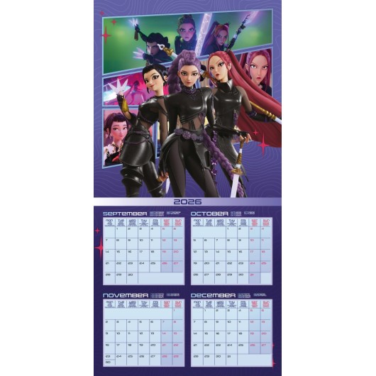 KPOP DEMON HUNTERS (PLASTIC FREE) 30X30 2027 CALENDAR