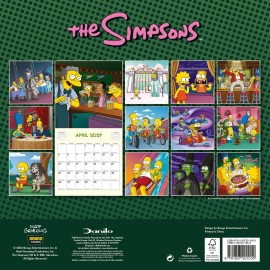 THE SIMPSONS 2027 30X30 CALENDAR (PLASTIC FREE)  2