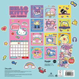 HELLO KITTY AND FRIENDS 30X30 2027 CALENDAR 2