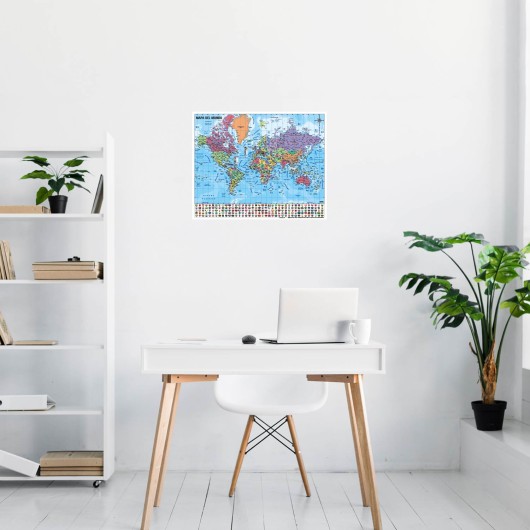 MINI POSTER MAP OF WORLD
