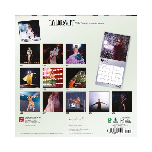 TAYLOR SWIFT 2027 30X30 CALENDAR (PLASTIC FREE) 