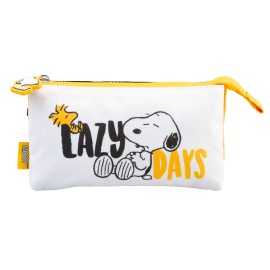 SNOOPY LAZY DAYS 3 COMPARTMENT CASE
