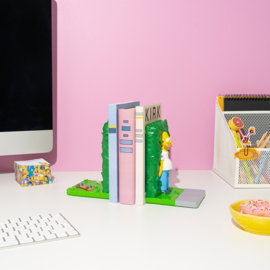THE SIMPSONS HOMER BUSH BOOKENDS