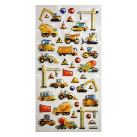 CONSTRUCTION TWEENY FOAMY STICKERS