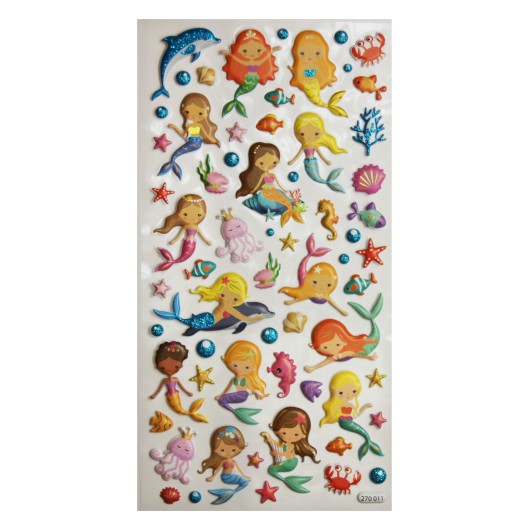 TWEENY FOAMY MERMAID STICKERS