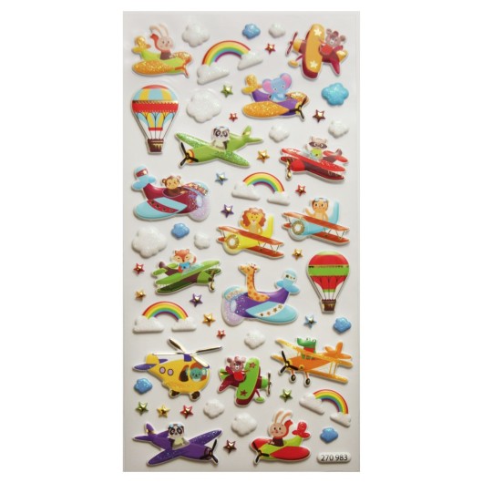 STICKERS TWEENY FOAMY AVIATION