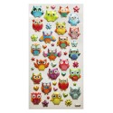 STICKERS TWEENY FOAMY GLITTER OWLS