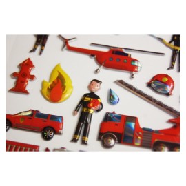 STICKERS TWEENY FOAMY DECOR FIREFIGHTERS 2