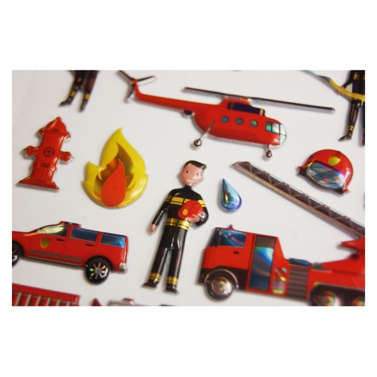 STICKERS TWEENY FOAMY DECOR FIREFIGHTERS