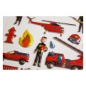 STICKERS TWEENY FOAMY DECOR FIREFIGHTERS