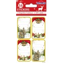 CHRISTMAS LABELS AND DECORATIONS