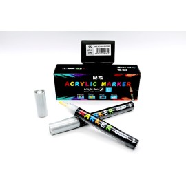 MARKER PEN SILVER ACRYLIC PAINT PEN 25 S110