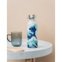 THE GREAT WAVE OF KANAGAWA HOKUSAI METAL BOTTLE WITH HANDLE