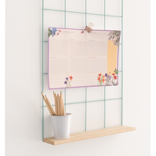 KOKONOTE WILD FLOWERS A4 WEEKLY PLANNER IN GERMAN
