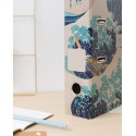 THE GREAT WAVE OF KANAGAWA HOKUSAI LEVER ARCH FOLDER