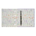 WILD FLOWERS 4 RING BINDER