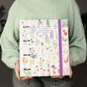 WILD FLOWERS 4 RING BINDER