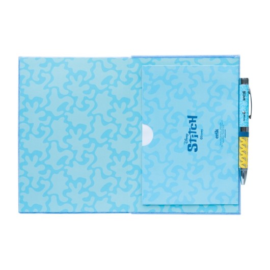 DISNEY STITCH TROPICAL PLUSH COVER PREMIUM A5 NOTEBOOK WITH PROJECTOR PEN