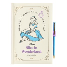 DISNEY ALICE IN WONDERLAND PREMIUM A5 NOTEBOOK WITH PEN