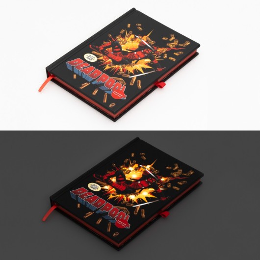 MARVEL DEADPOOL A5 PREMIUM NOTEBOOK WITH LIGHT