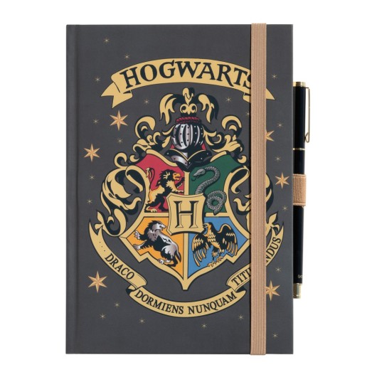 HARRY POTTER HOGWARTS PREMIUM A5 NOTEBOOK WITH PEN