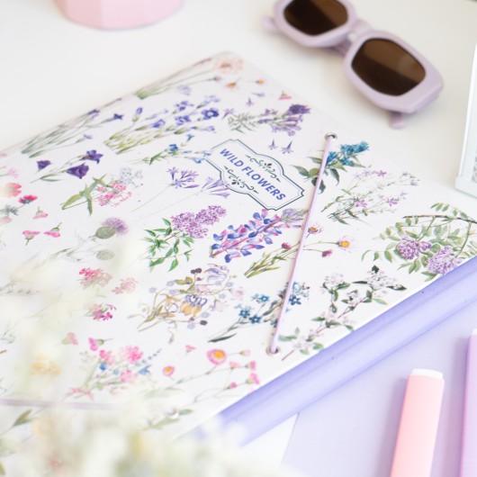 WILD FLOWERS FILE FOLDER